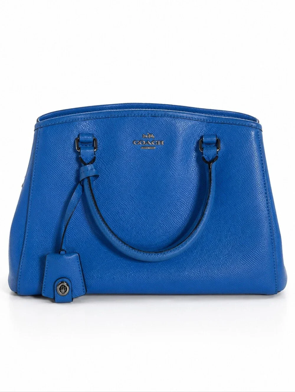COACH Margot Blue Pebbled Leather Crossbody/Satchel